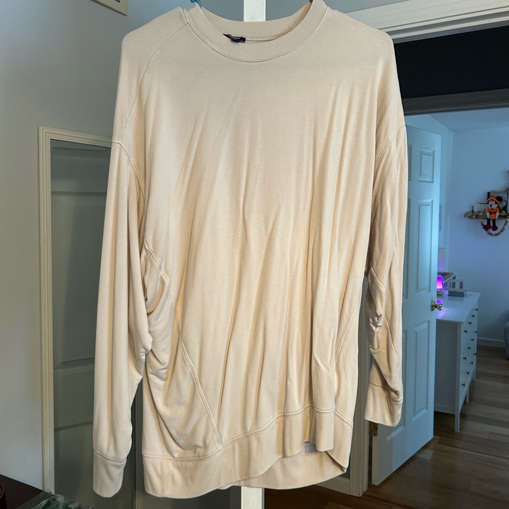 Express Cream Long Sleeve Top